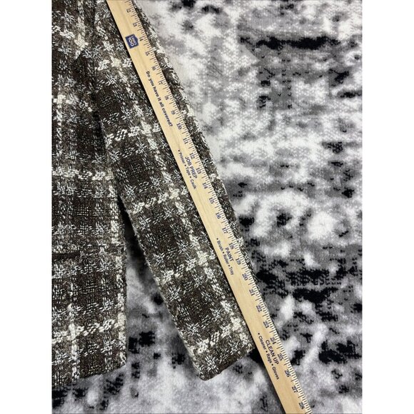 Chicos Jacket Womens Size Large (2) Gems Thick Knit Metallic Lined - Picture 7 of 11